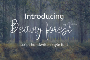 Beauty Forest Font: A Handwritten Typeface for Makers