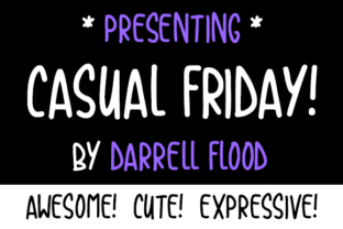 Casual Friday Font: A Marker Typeface for Crafters