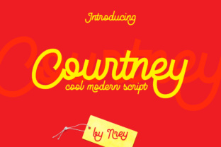 Courtney Font: A Retro Script for Brand Identity