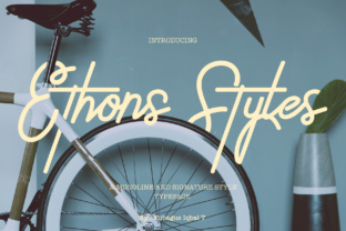 Ethons Styles Font for Handmade Products