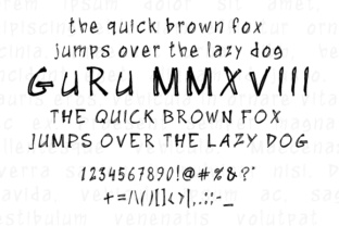 GuRu MMXVIII: A Playful Handwritten Font for Editorial Design