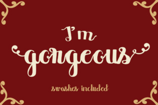 I m Gorgeous Font: A Bold Script for Brand Identity