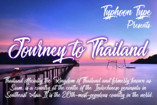 Journey to Thailand Font: A Display Typeface for Campaigns