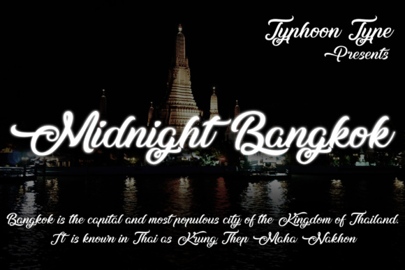 Midnight Bangkok Font Review: Elegant Script for Branding