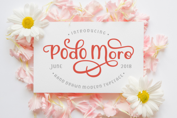 Podo Moro Font: Hand-Drawn Type for Digital Campaigns