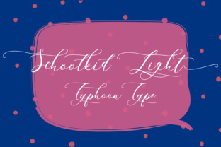 Schoolkid Light Font: Elegant Branding for Small Business
