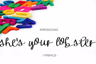 She s Your Lobster Font for Casual Web Design