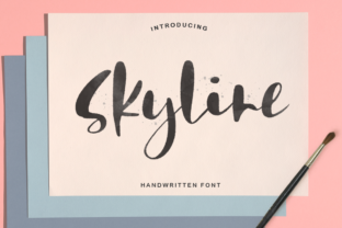 Skyline Font: Fresh Calligraphy for Editorial Design