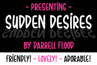 Sudden Desires Font: Feminine Script for Makers