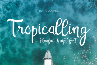 Tropicalling Font: A Bouncy Script for Makers