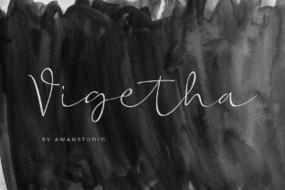 Vigetha Font: A Spacious Script for Editorial Design